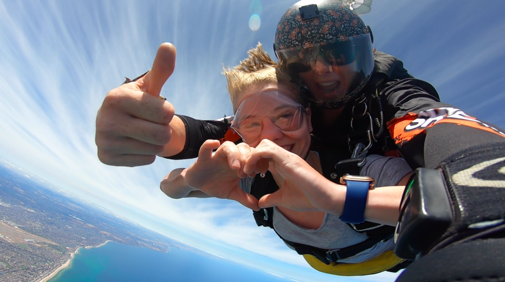 Hayden & Courtney Skydiving Beach Marriage Proposal