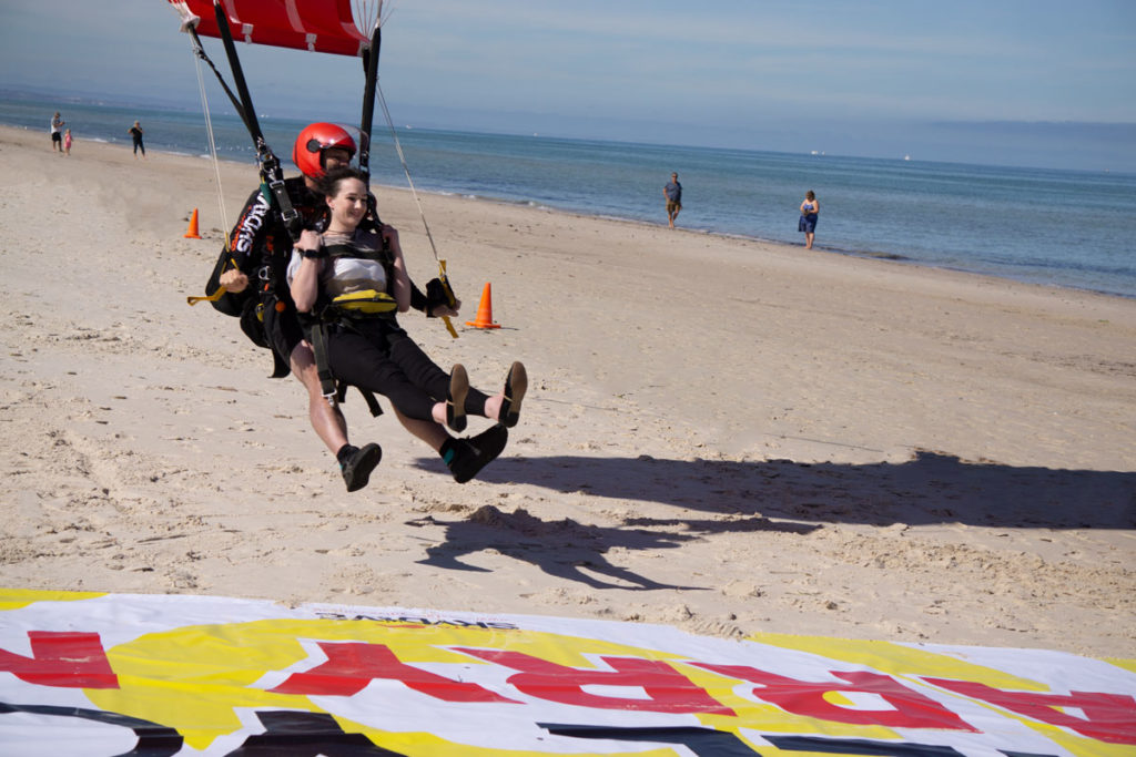 Semaphore Skydiving Marriage Proposal