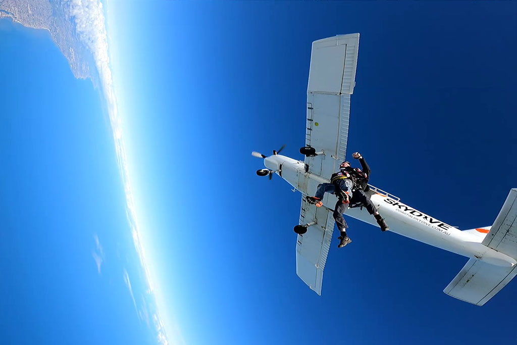 Tandem Skydive at 15000 Feet